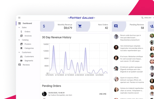 React-admin illustration
