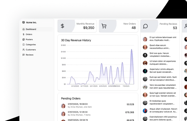 Shadcn Admin Kit illustration